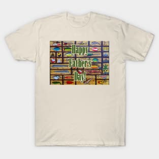 Happy Father's Day with fishing lures collection T-Shirt